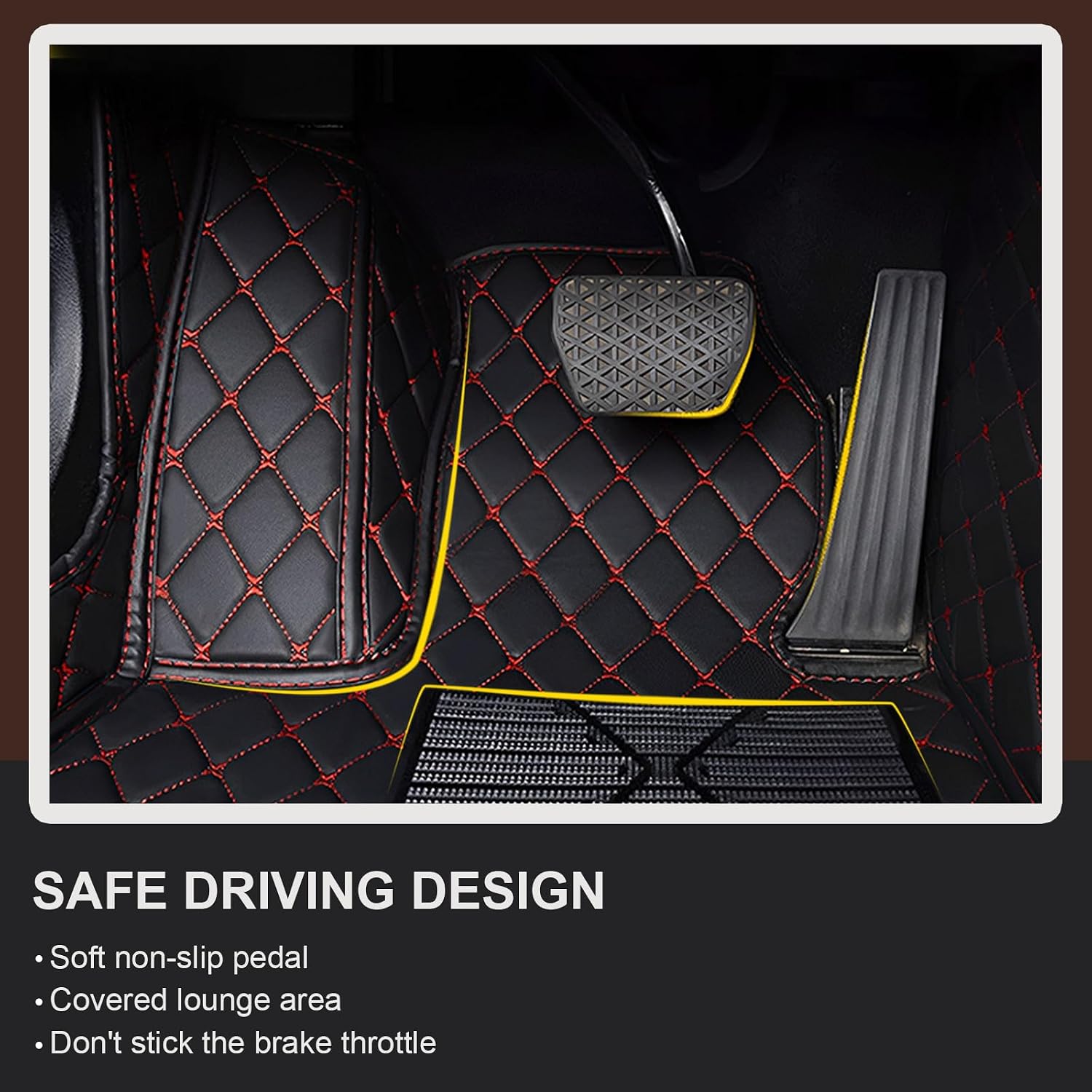 Car Floor Mats for Dodge Challenger 2020-2022,Leather Luxury Floor Liner All Weather Protection Carpet. (Full Set/Black)