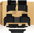 LASFIT Floor Mats & Trunk Mat for Land Rover Defender 110 2020-2026, TPE All Weather Custom Fit Floor Liner for Defender 110 7-Seater Full Set Car Mats and Cargo Liner, Black