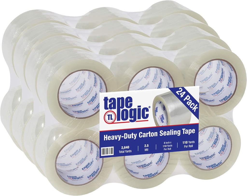 Tape Logic Yards Clear Hot Melt Packing Tape, Heavy-Duty For Packaging, Moving, Home and Office