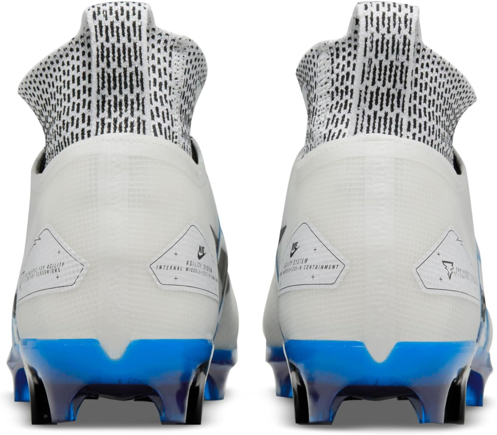 Nike Alpha Menace Elite 3 White/Particle Grey/Opti Yellow/Black Mens Football Cleat.