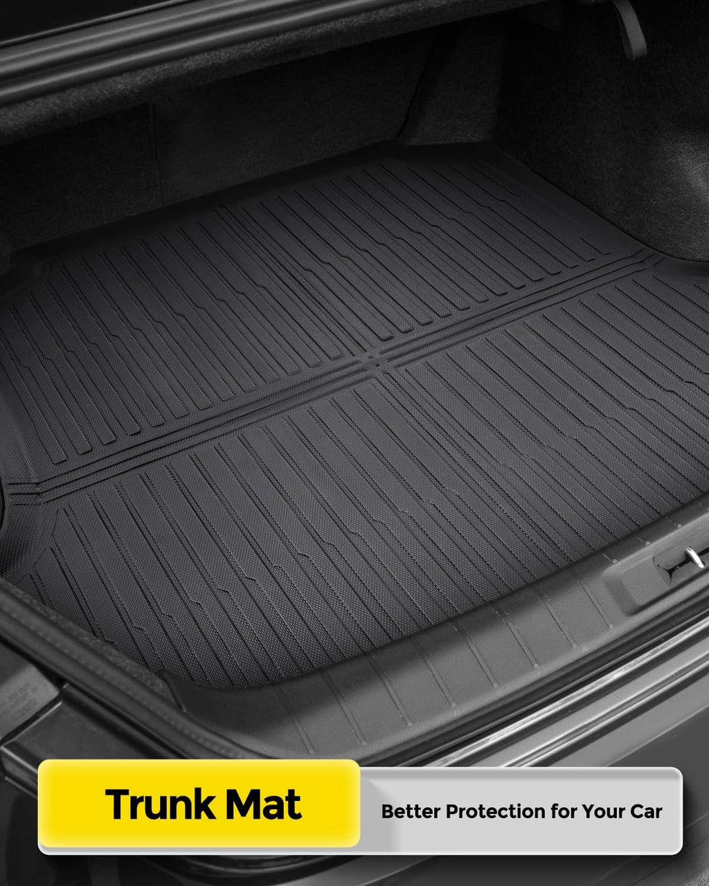 Car Floor Mats for Nissan Maxima 2016-2023 4PCS Full Set with Trunk Mat | All Weather Full Coverage Floor Liners Heavy Duty Waterproof Long-Lasting Maxima Accessories TPE Rubber Carpet