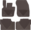 WeatherTech All-Weather Floor Mats for Lincoln MKZ, Fusion 1st & 2nd Row (W404CO-W313CO), Cocoa