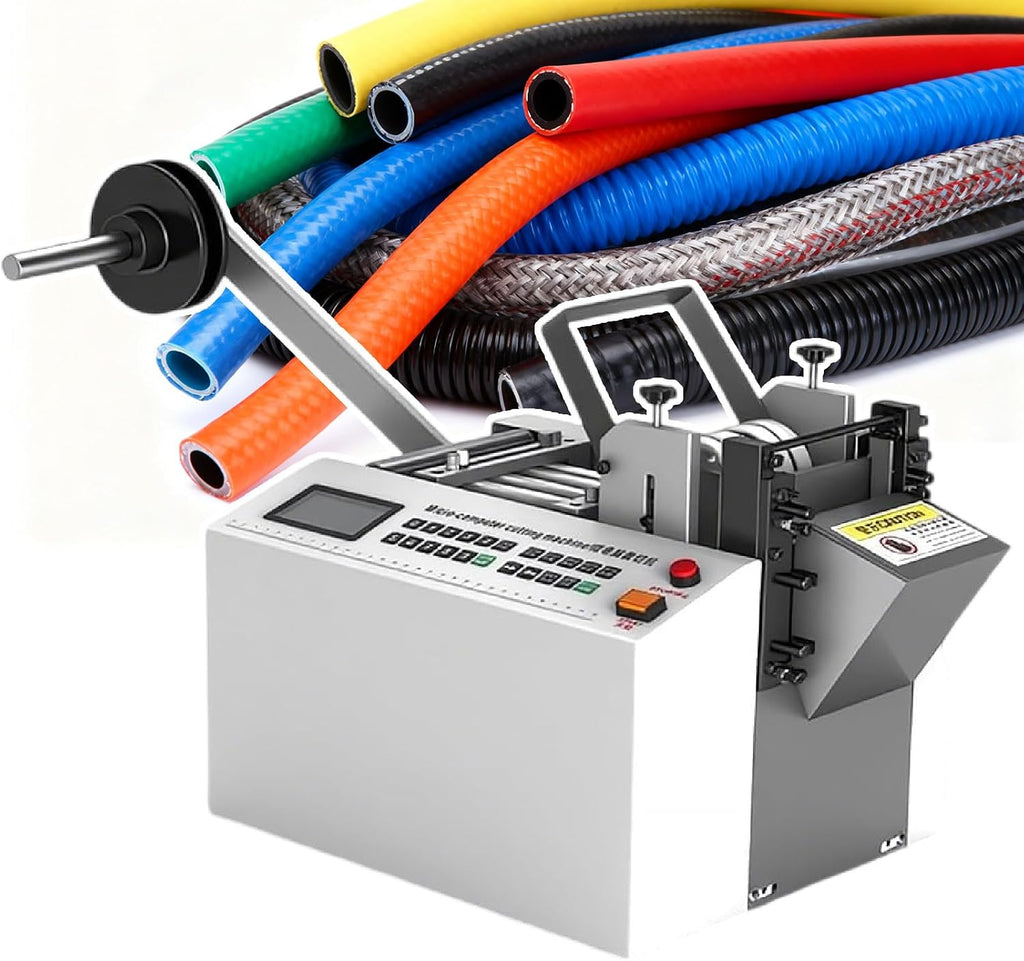 Auto Heat-Shrink Tube Cutter/Heat-Shrink Tube Cutter, 300w Power & 0.1mm Precision | Electric Tube Cable Pipe Cutter, Auto-Stop On Material Shortage, for Sleeve Rubber/Plastic Tube