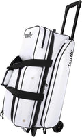 Triple Roller Bowling Bag with Wheels, Heavy Duty 3 Ball Bag for League & Recreational Bowlers