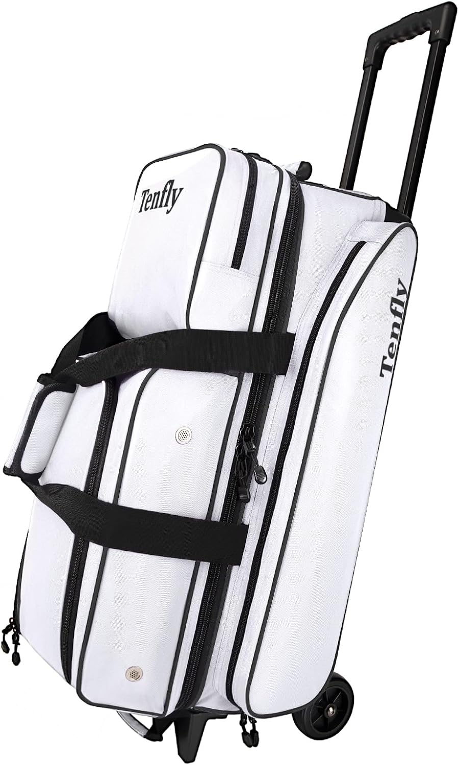 Triple Roller Bowling Bag with Wheels, Heavy Duty 3 Ball Bag for League & Recreational Bowlers
