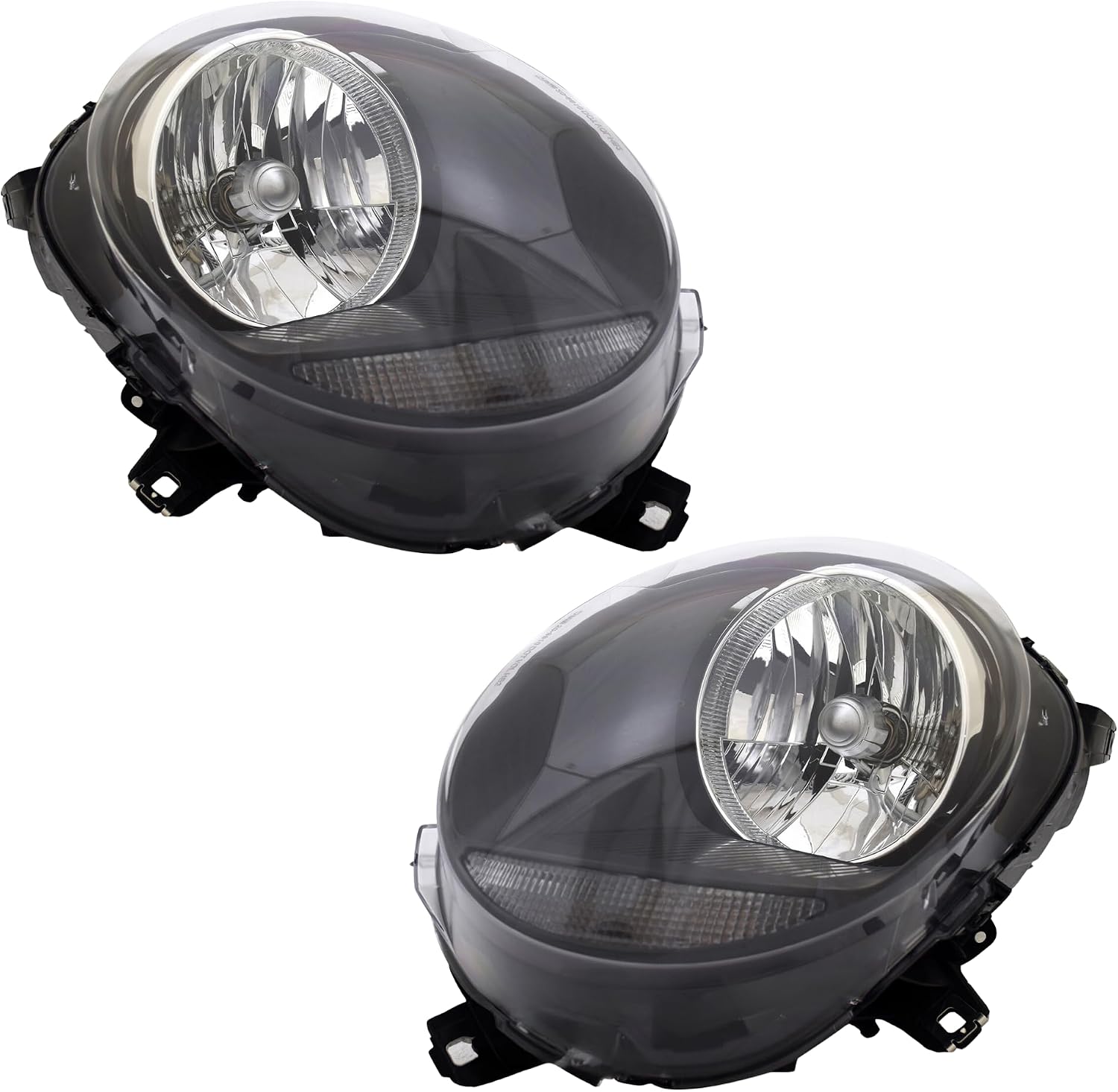 Headlamp Replacement For Mini 2019-2021 Cooper / 2020 Cooper Clubman Halogen Headlight Assembly W/ Bulbs, Pair Right / Left, MC2519104 MC2518104 / 63 11 7 433 796, 63 11 7 433 795 DOT/SAE Compliant