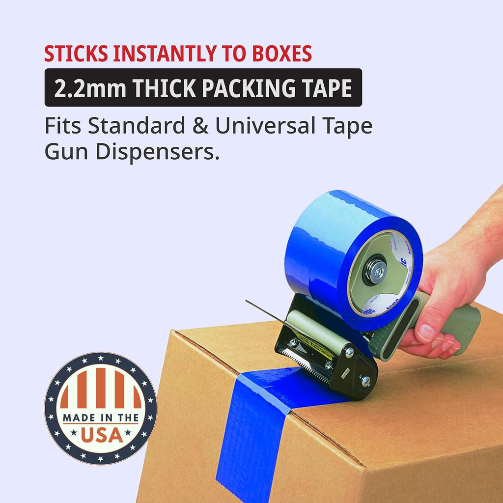 Tape Logic 2' x 110 yds Packing Tape 2.2 Mil, Blue (36-Pack) Heavy Duty Packing Tape Rolls for Sealing Boxes at Home, Warehouse, & Office, Supplies for Packaging, Shipping, Moving