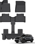 Auxko All Weather Floor Mats Fit for Kia Sorento Gasoline(6/7 Seat) 2021-2025 2026 TPE Liner Sorento 2021-2025 2026 Accessories Set All Season Odorless Anti-Slip Floor Mats