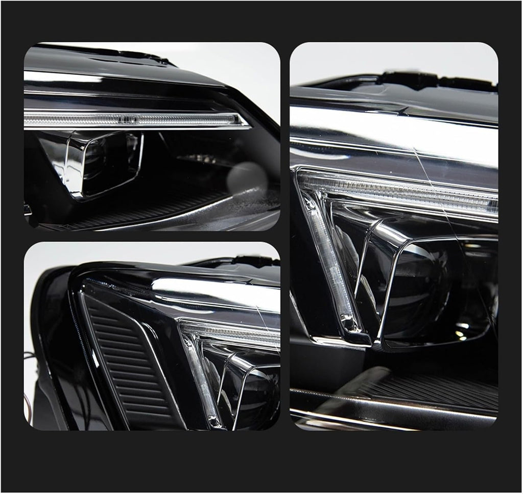 Car Lights Compatible With Jetta Sagitar 2012-2018 LED Auto Headlight Assembly Upgrade R8 Style Design Bifocal Lens Tool Accessories