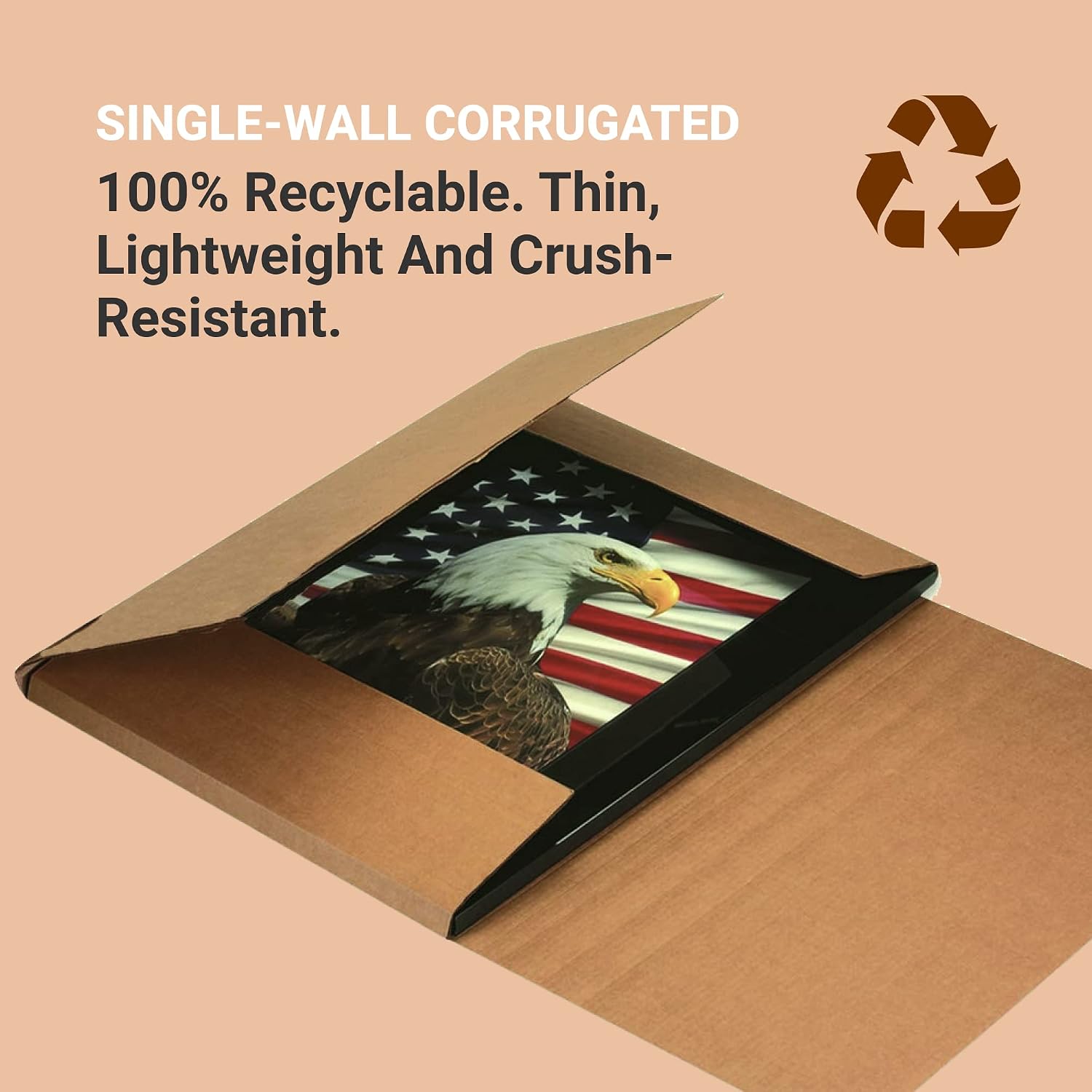 BOX USA Shipping Boxes Flat 12.125'L x 9.125'W x 2'H 50-Pack - Corrugated Cardboard Box for Moving, Mailing, Packing, Packaging and Storage