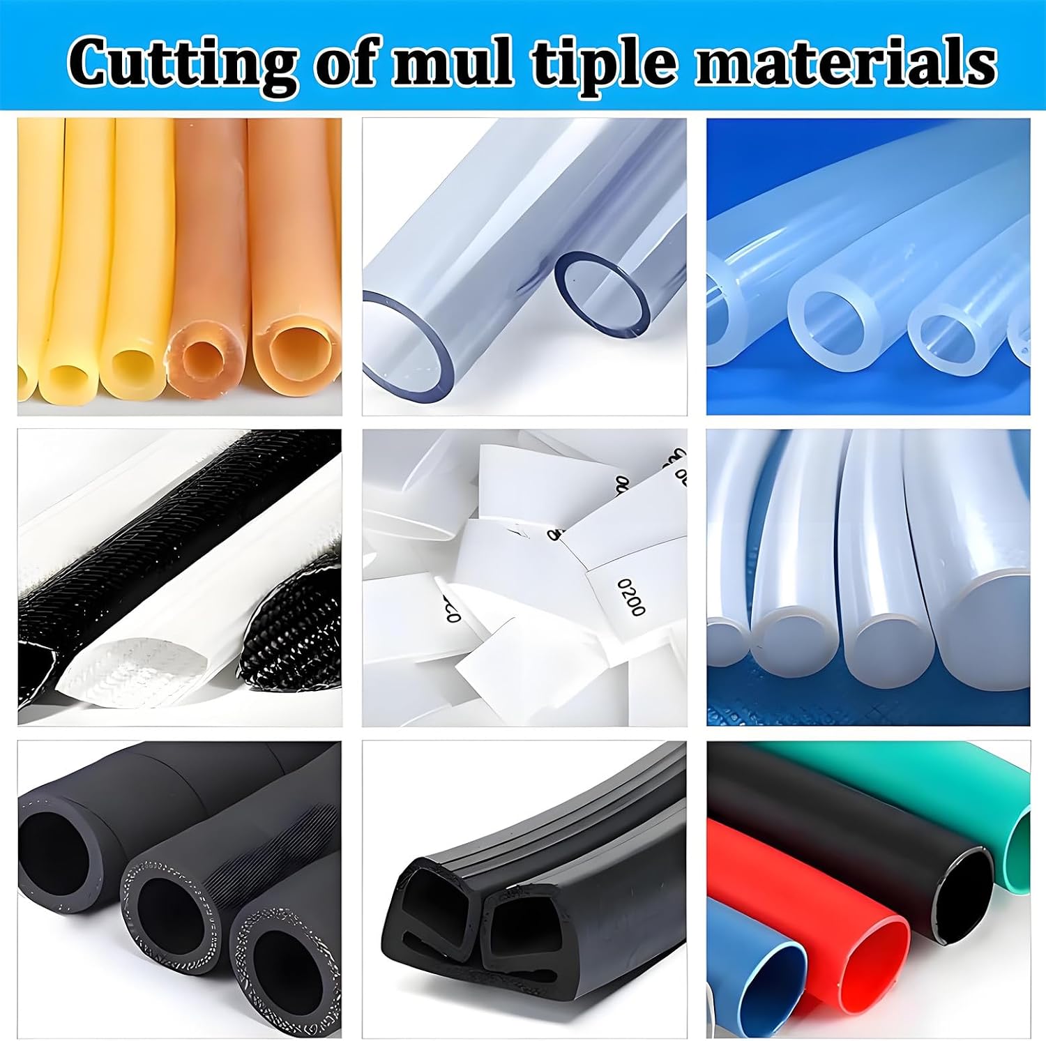 Digital Display Heat-Shrink Tube Cutting Machine, Electric Tube Cold Cutting Machine, Tube Cable Pipe Cutter Cutting Machine,for Sleeve, Rubber/Plastic Tube