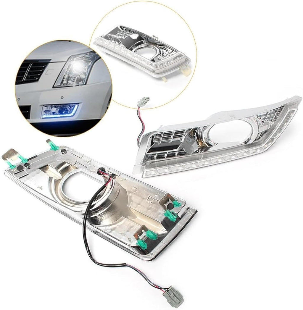 Fog Lights Fog Turn Signals Light Daytime Running Driving Lamp For Cadillac For SRX 2012-2016 Pair Car Blinker Indicators 3 Colors Lighting