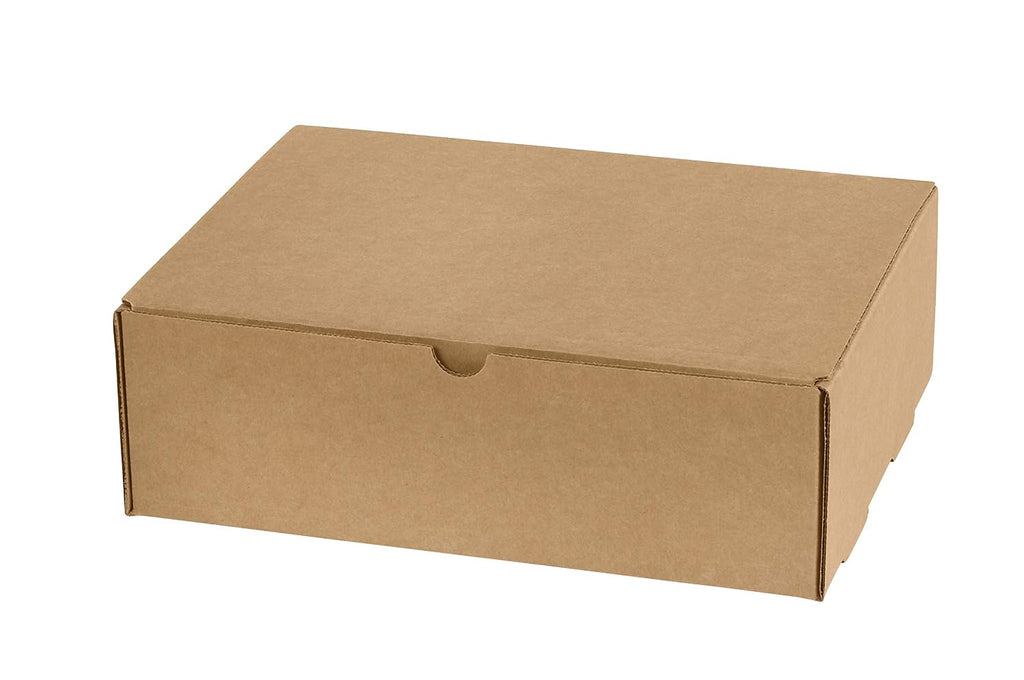 BOX USA Brown Kraft Literature Mailing Boxes, 15 1/8 x 11 1/8 x 4 Inches, Pack of 50, Crush-Proof, for Shipping, Mailing and Storing