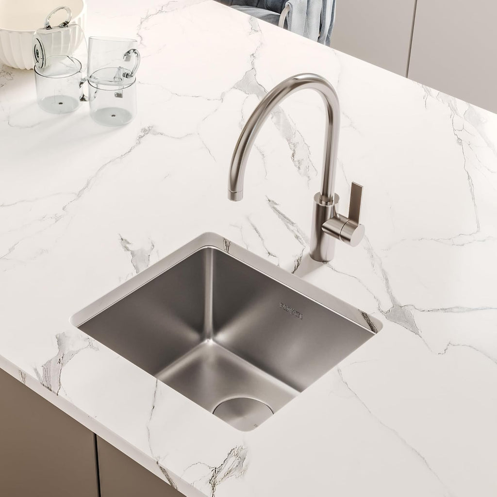 Ruvati 18-inch Undermount Bar Prep Kitchen Sink - 16 Gauge Stainless Steel Kitchen Sinks Single Bowl with Brushed Finish hides scratches, Easy-to-Clean Undermount Sink - RVM5916