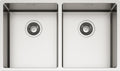 SCHOCK | New Technick N200 Kitchen Sink 304 Stainless Steel, 745 x 440 cm, Inside Basins 2 x 340 x 400 cm, 2 Bowls Brushed Stainless Steel, Combinable with Mixers, Hobs and Ovens