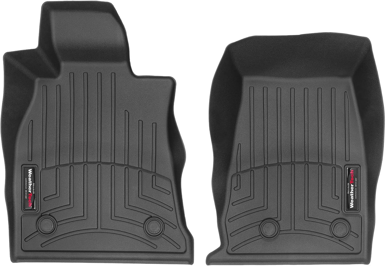 WeatherTech Custom Fit FloorLiners for Cadillac CT5-V, CT5, CT5-V Blackwing - 1st Row (4416101), Black