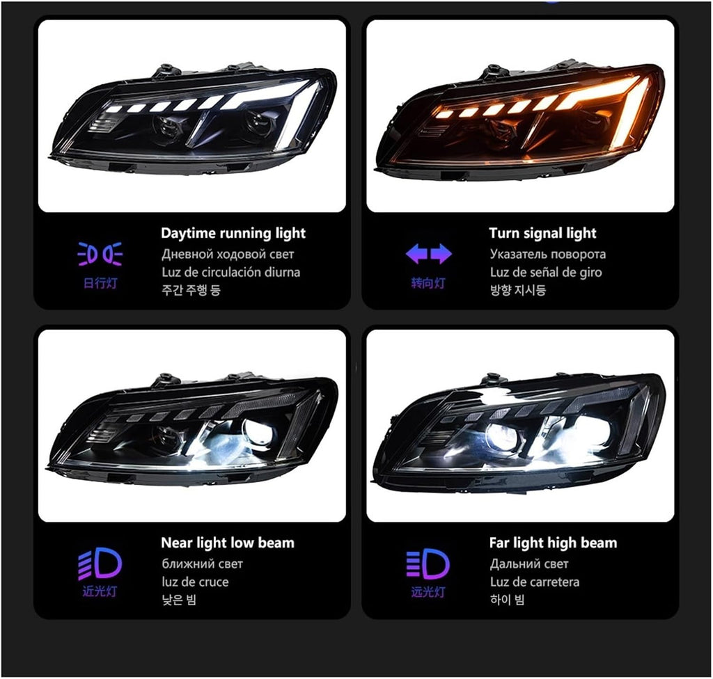 Car Lights Compatible With Passat B7 US 2011-2015 LED Auto Headlight Assembly Upgrade Design Dynamic Lamp Projector Lens Accessories