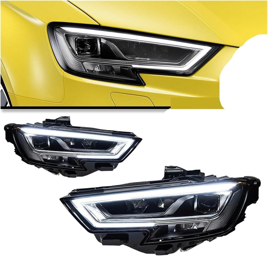 Car Lights Compatible With A3 8V 2013-2020 S3 RS3 Sedan Hatchback LED Auto Headlight Assembly Upgrade High Configure Tool Accessories(For 17-20 User)
