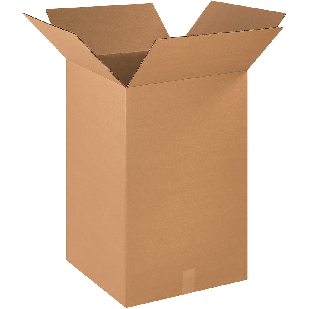 BOX USA Shipping Boxes Medium 18'L x 18'W x 28'H 10-Pack - Corrugated Cardboard Box for Moving, Mailing, Packing, Packaging and Storage