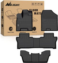 Nilight TPE Floor Mats for Honda Pilot 7 Passenger 2016 2017 2018 2019 2020 2021 2022,All Weather Custom Fit Heavy Duty Floor Liners