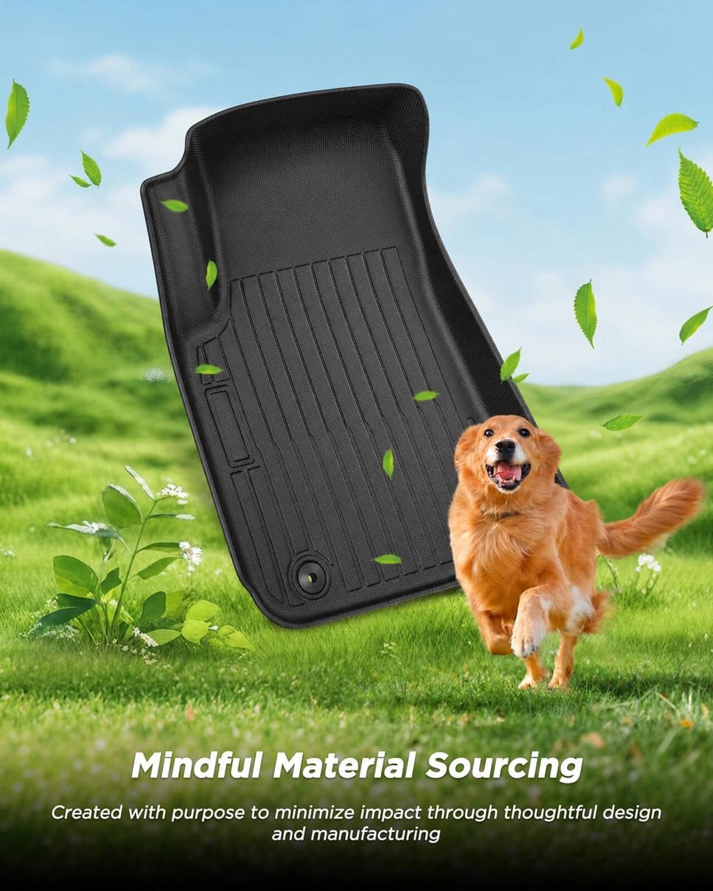 Car Floor Mats for Porsche Cayenne 2019-2025 2026 4PCS Full Set Trunk Mat | All Weather Full Coverage Floor Liners Heavy Duty Waterproof Long-Lasting Cayenne Accessories TPE Rubber Automotive Carpet