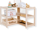 Montessori Bookshelf + Small Toy Shelf + Corner Toy Shelf, Wooden Shelf, Kids Bookcase, Toy Storage, Kids Furniture, Montessori Shelf (ONLY Corner Shelf)