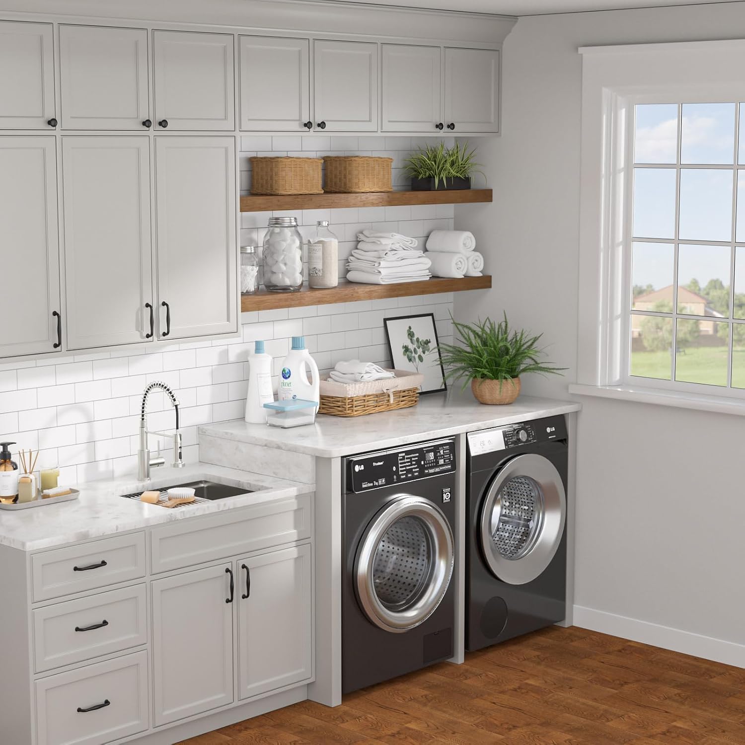 12' Deep Undermount Laundry Sink - 21'x18'x12' Workstation Stainless Steel Utility Sink 16 Gauge Single Bowl Sinks for Kitchen, Laundry, and Outdoor #TLU-0022