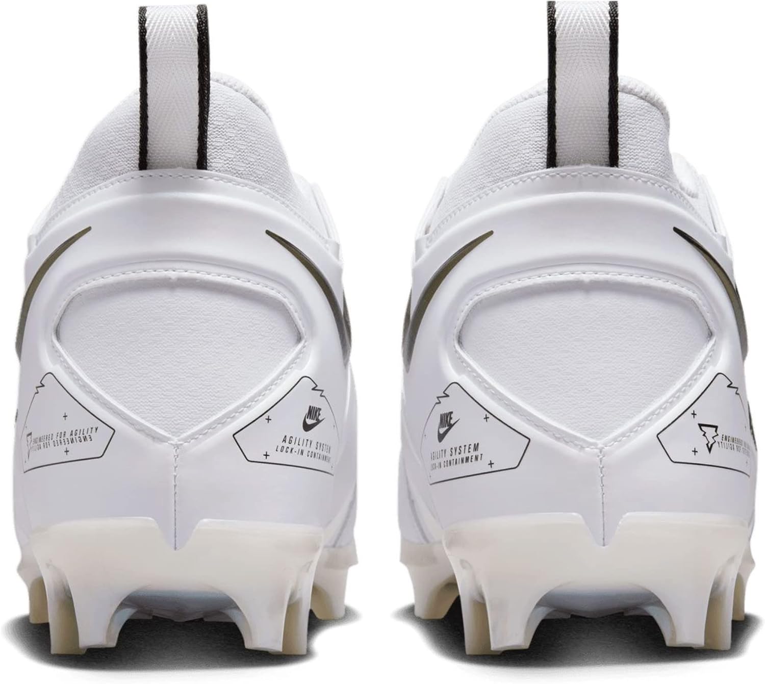 Nike Men's Alpha Menace Pro 3 Mid Football Cleat Size 13 (White)