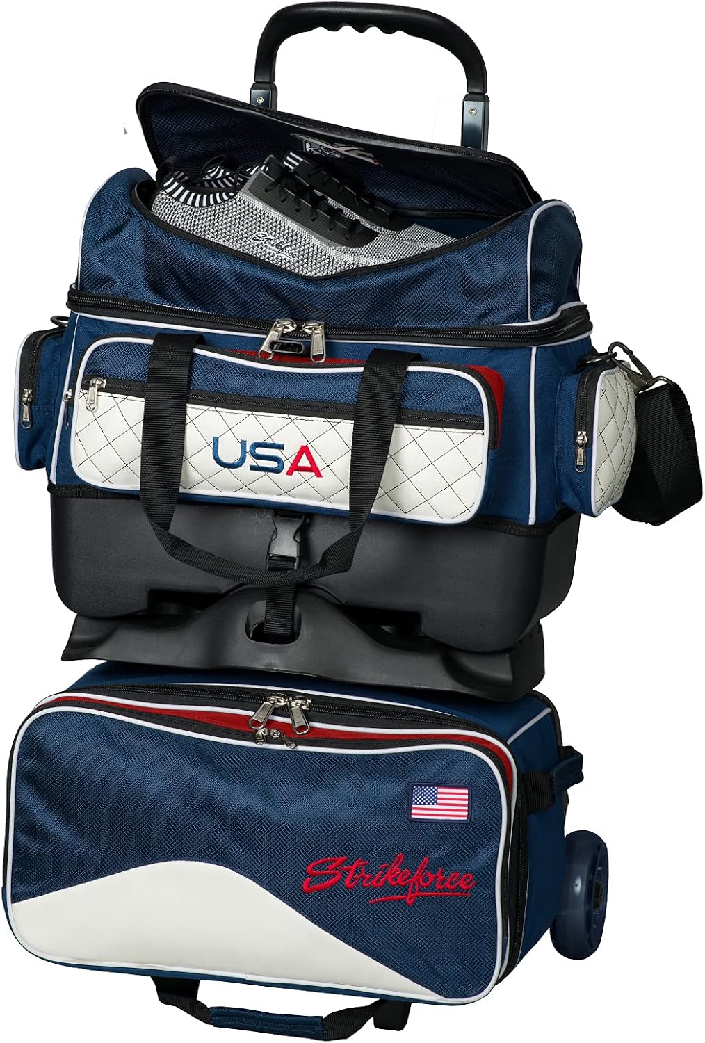 Strikeforce Royal Flush 4-Ball Roller Bowling Bag