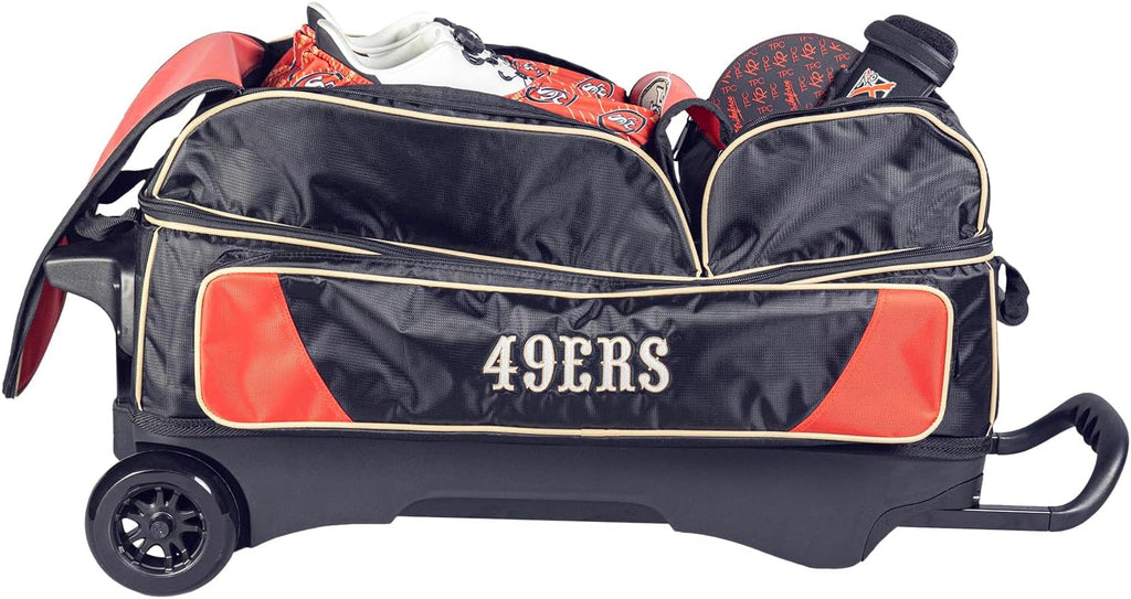 Strikeforce Bowling NFL Bowling Roller Bag with Ball, Shoe and Accessory Pockets