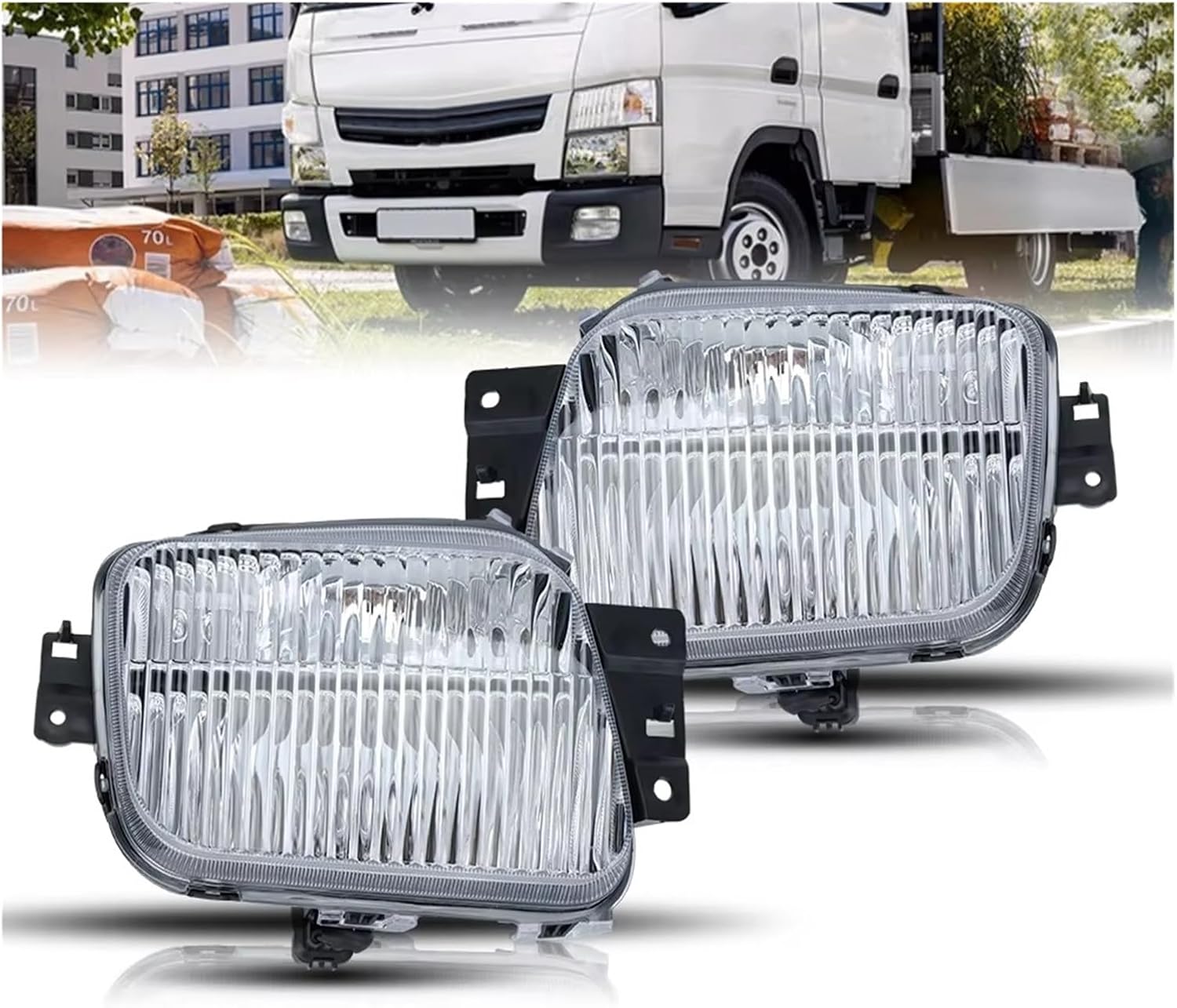 Front Light Assembly Assy for Mitsubishi for Canter for Fuso FE FG 2012-2018 Car Fog Light Foglamp Light Headlights Indicator Lamp Assembly Headlights Lamp Assembly