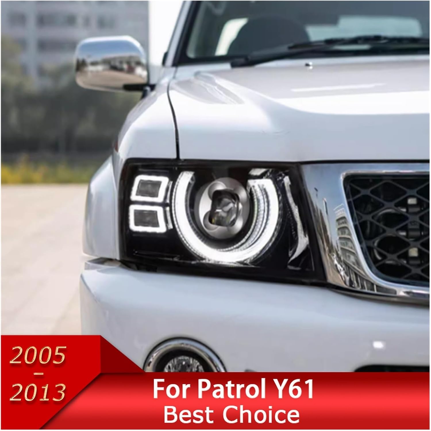 Car Lights Compatible With Patrol Y61 2005-2022 LED Auto Headlights Assembly Upgrade Defender Style Design Bifocal Lens Exterior Accessories