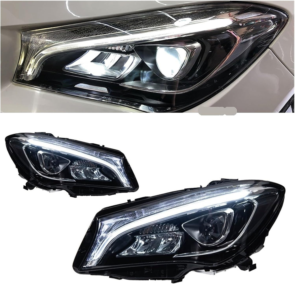 Car Lights Compatible With W117 2014-2020 CLA 220 CLA45 CLA260 LED Auto Headlight Assembly Upgrade High Configure Signal Lamp Accessories(For Original Halogen)