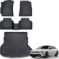 Auxko All Weather Floor Mats Cargo Mat Fit for 2025 2026 Kia K4 Sedan TPE Liners Accessories for Kia K4 Sedan 2025 2026 All Season Guard Odorless Anti-Slip Floor Mats Cargo Liner