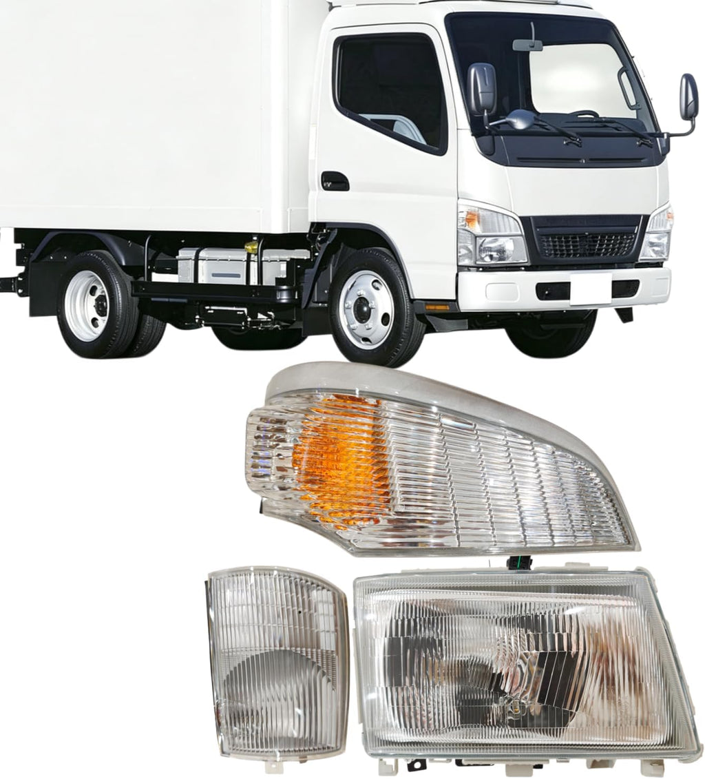 Headlight Assembly Corner Indicator Lamp Compatible with Mitsubishi Canter FUSO FE180 FE145 FE140 2005-2011 Truck Parking Light Lamp Right Passenger Replace MK353647 MK353648