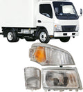 Headlight Assembly Corner Indicator Lamp Compatible with Mitsubishi Canter FUSO FE180 FE145 FE140 2005-2011 Truck Parking Light Lamp Right Passenger Replace MK353647 MK353648