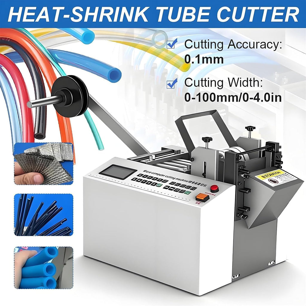Electric Yellow Flexible Conduit Cutter,Automatic Heat Shrink Tube Cutting Machine,Fiberglass Sleeving Cutting Equipment