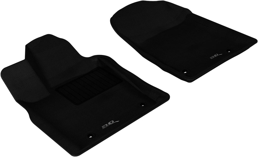 3D MAXpider Custom Fit Kagu Floor Mat (Black) Compatible with Dodge Durango / Jeep Grand Cherokee 2013-2026 (2 Posts on Front Passenger's Floor) - Front Row