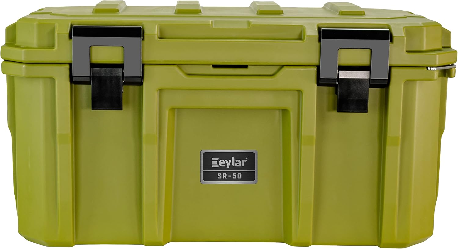 SR-50 Crossover Overland Cargo Case, Equipment Hard Case, Roto Molded, Stackable with Pad-Lock Hasp, Strap Mountable, TSA Standard, IPX4 Rated, 50 Liters (Green)