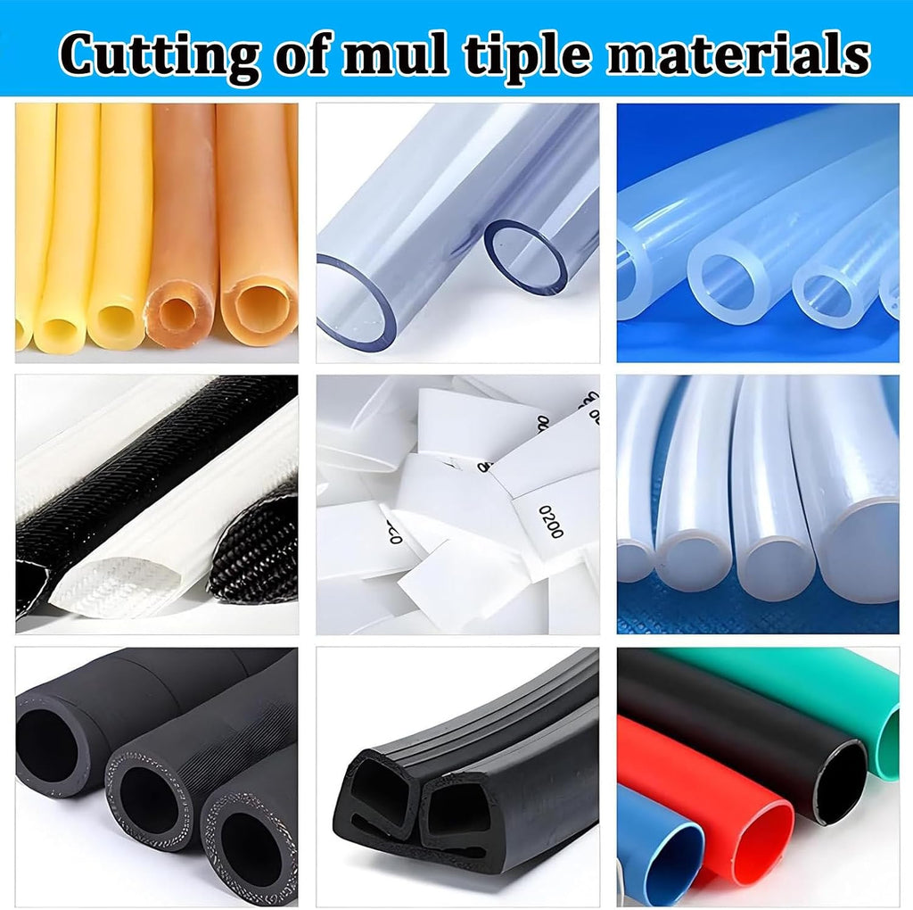 Electric Pipe and Cable Duct Cutting Machine, Fully Automatic Heat Shrink Tubing Cutting Machine, Suitable for Rubber/Plastic Tubing Sleeves.