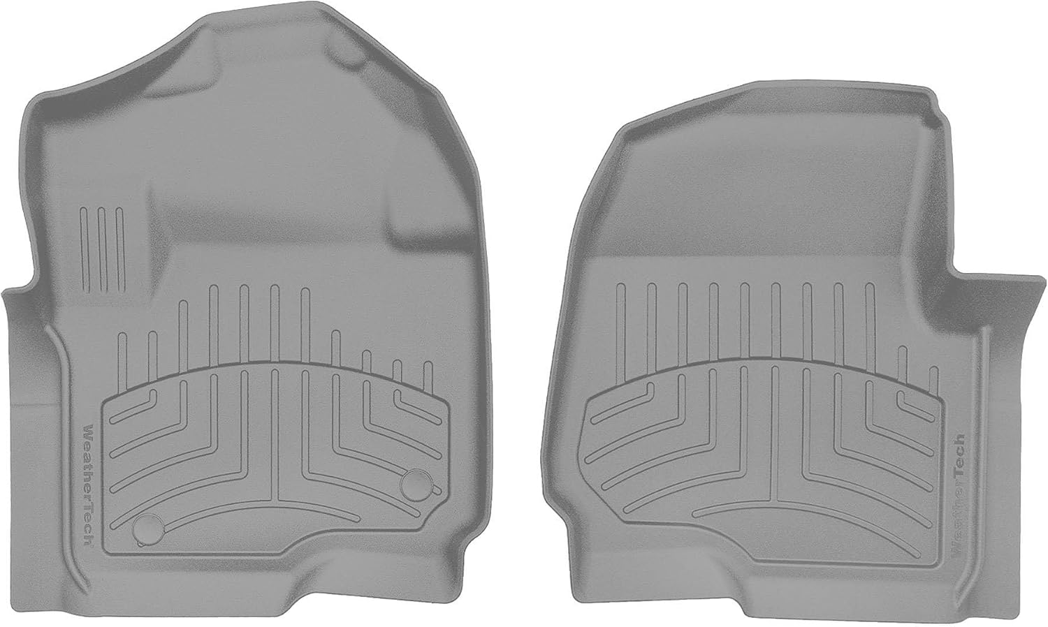 WeatherTech FloorLiner HP Custom Fit Floor Mats for Ford Super Duty - 1st Row (4610121IM), Grey