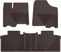 WeatherTech All-Weather Floor Mats for Toyota Sienna 1st & 2nd Row (WTCC292244), Cocoa