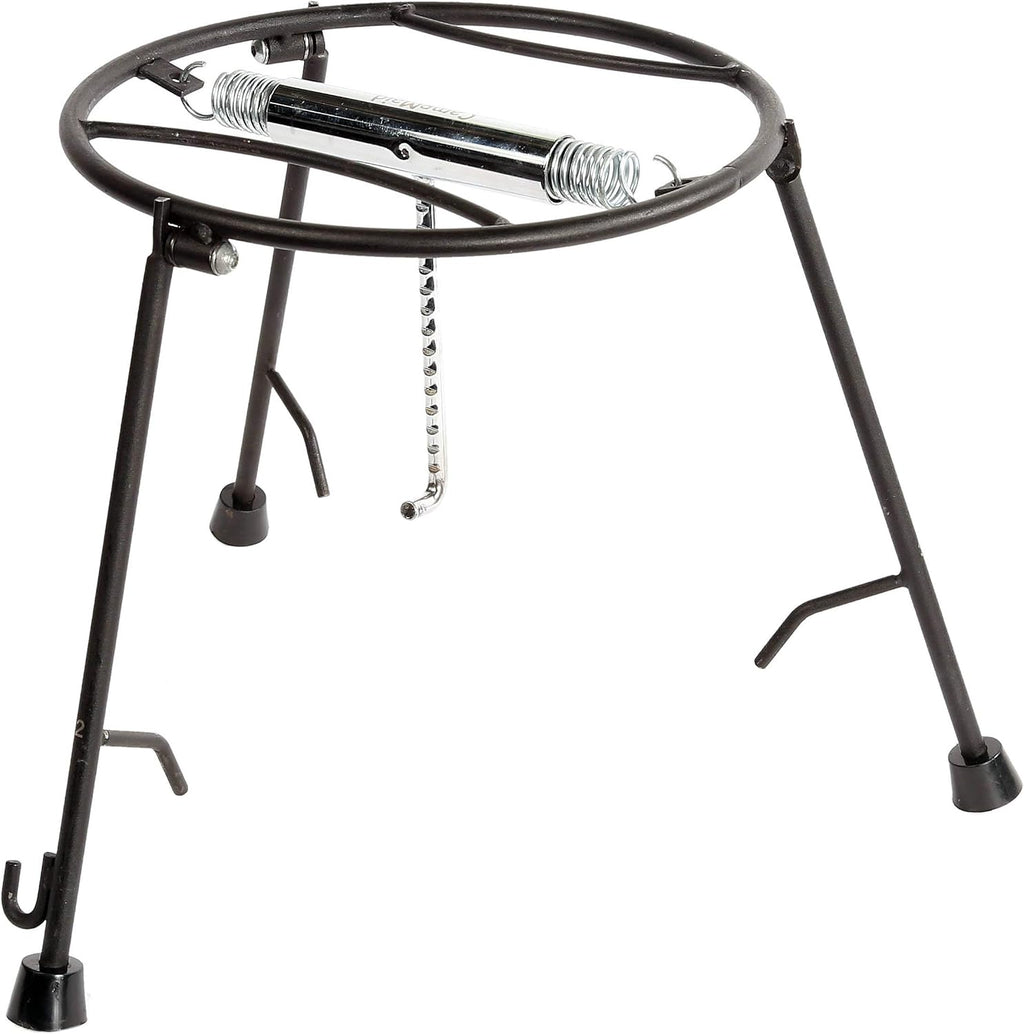 CampMaid Outdoor Cooking Set - Dutch Oven Tools Set - Charcoal Holder & Cast Iron Grill Accessories - Camping Grill Set - Outdoor Cooking Essentials - Camp Kitchen Equipment - (7 Piece Set)
