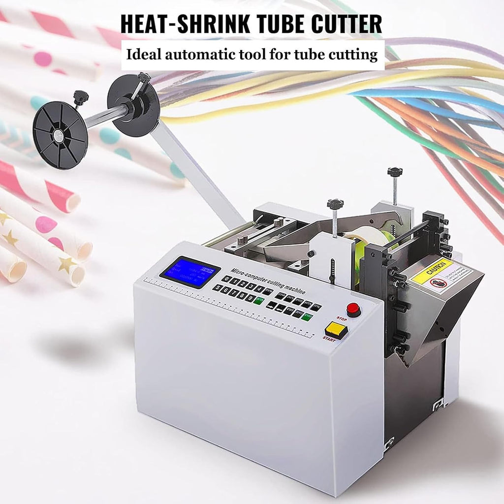 Fully Automatic Heat-Shrink Tube Micro-Computer Cutting Machine 600W Electric Tube Cable Pipe Cutter with Micro Computer Control, Cutting Accuracy 0.1Mm, for Sleeve Rubber/Plastic Tube
