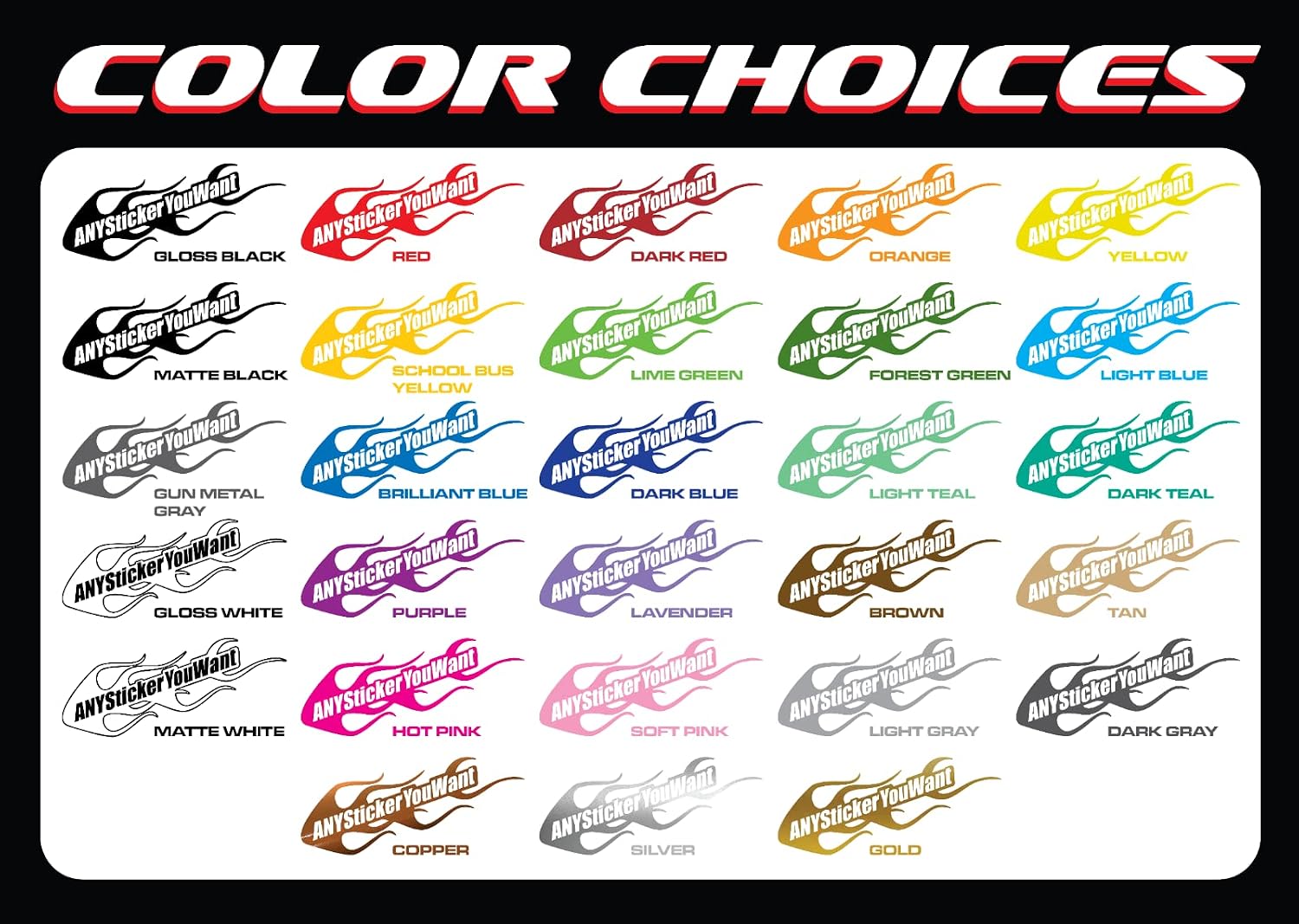 AnyStickerYouWant - Bed and Rocker Stripes Vinyl Decal Fits & Compatible with Dodge RAM Power Wagon - Any Color You Want - Add Custom Text