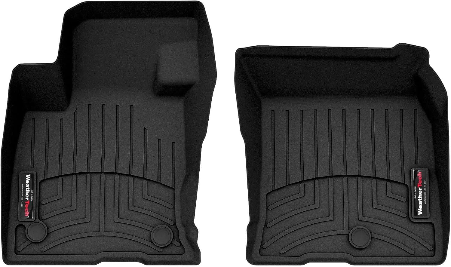 WeatherTech Custom Fit FloorLiners for Ford Bronco Sport, Bronco Sport, 1st Row (4416531V), Black