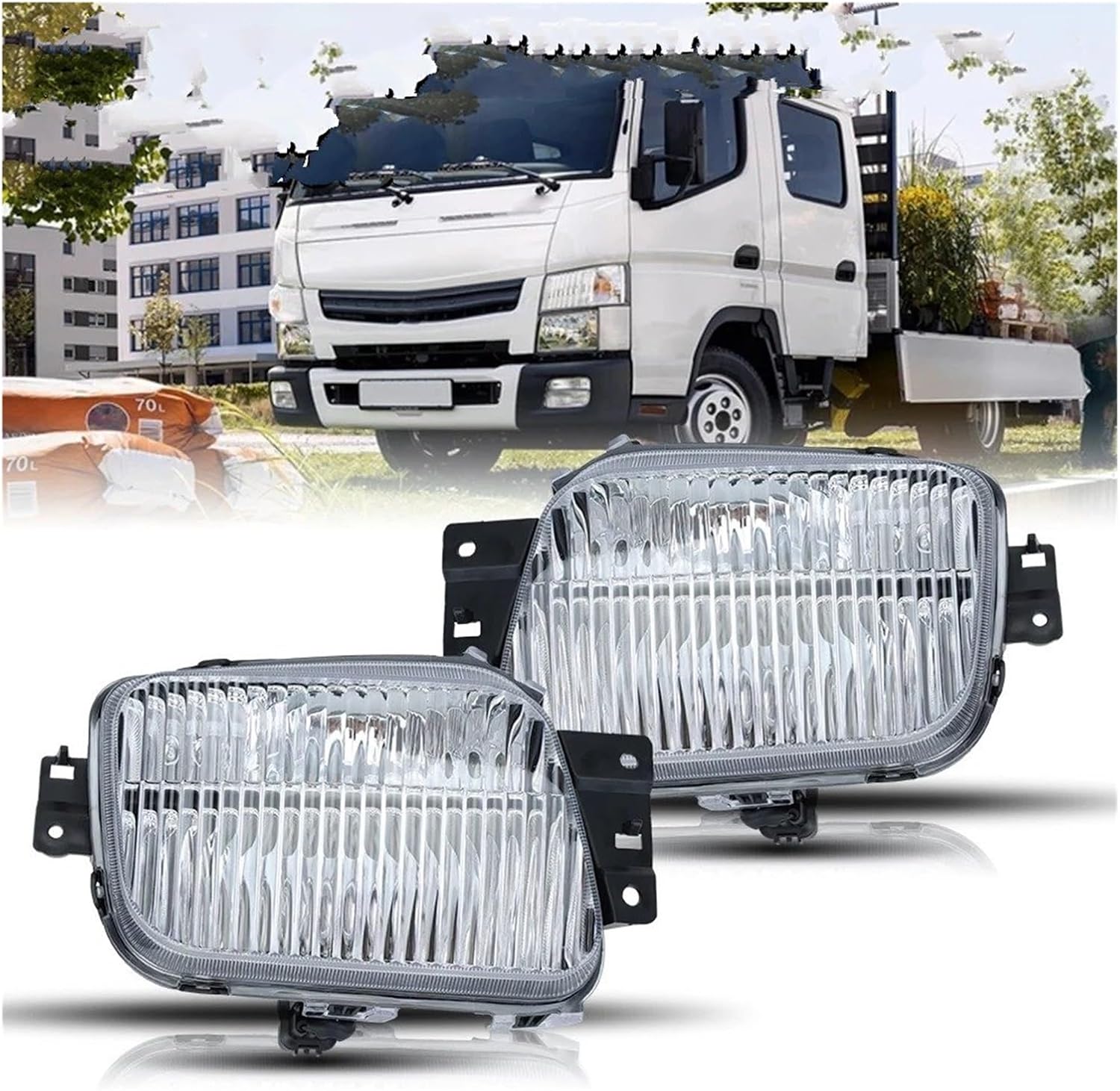 Side Marker Blinker Fog Lights for Mitsubishi for Canter for Fuso FE FG 2012 2013 2014-2018 Car Fog Light foglamp Light Headlights Indicator Lamp Assembly Car Turn Signal Lights(1 Pair)