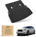 LASFIT Cargo Mat & Backrest Mats for Lincoln Aviator 2026 2025 2024 2023 2022 2021 2020, All Weather TPE Custom Fit Cargo Liner for Aviator Trunk Mat 2020-2026, Black, Easy to Clean