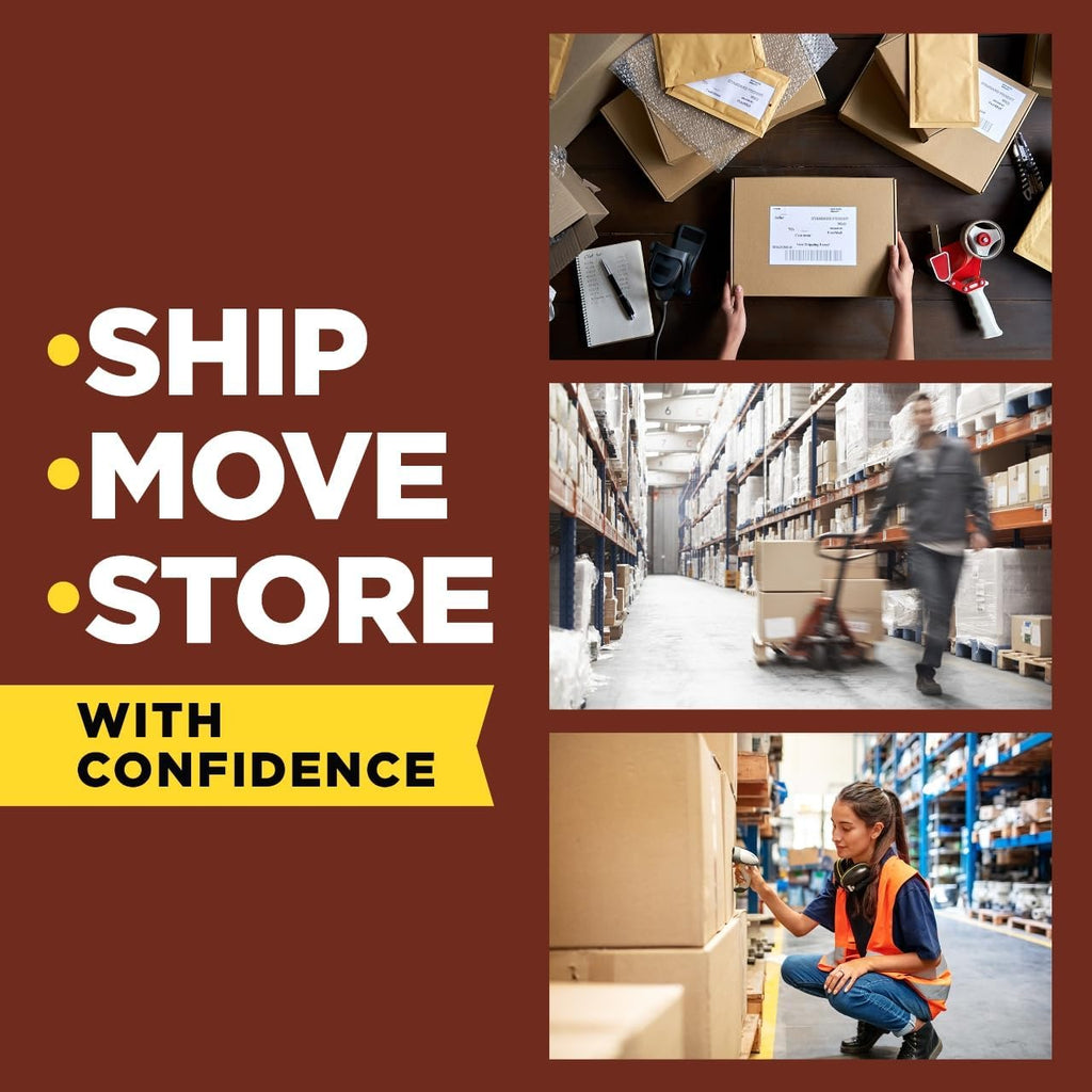 Scotch Commercial Grade Shipping Packaging Tape, 1.88' x 54.6 yd, Designed for Packing, Shipping and Mailing, Guaranteed to Stay Sealed, 3' Core, Clear, 48 Rolls