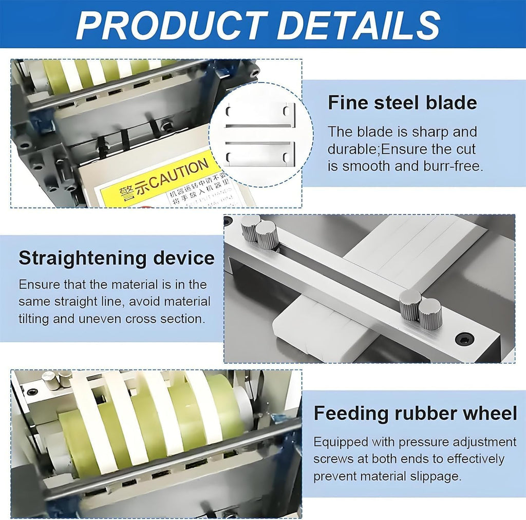 Fully Automatic Heat Shrink Tubing Cutting Machine,1/2' Max Cutting Diameter,300 W Electric Tube Cable Pipe Cutter